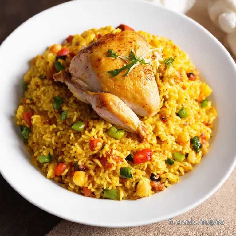 Paella au Poulet Le Go&ucirc;t du Soleil &agrave; Port&eacute;e de Main