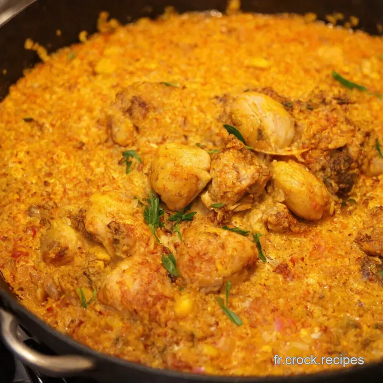 Paella Royale Poulet Chorizo Soleil Espagnol presentation