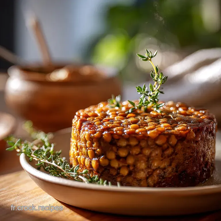 Pain De Lentilles Grandm&egrave;re Le Classique V&eacute;g&eacute;tal Et R&eacute;confortant presentation
