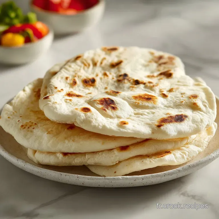 Warm pita bread triangles fanned out artfully on a rustic wooden board, ready for dipping.