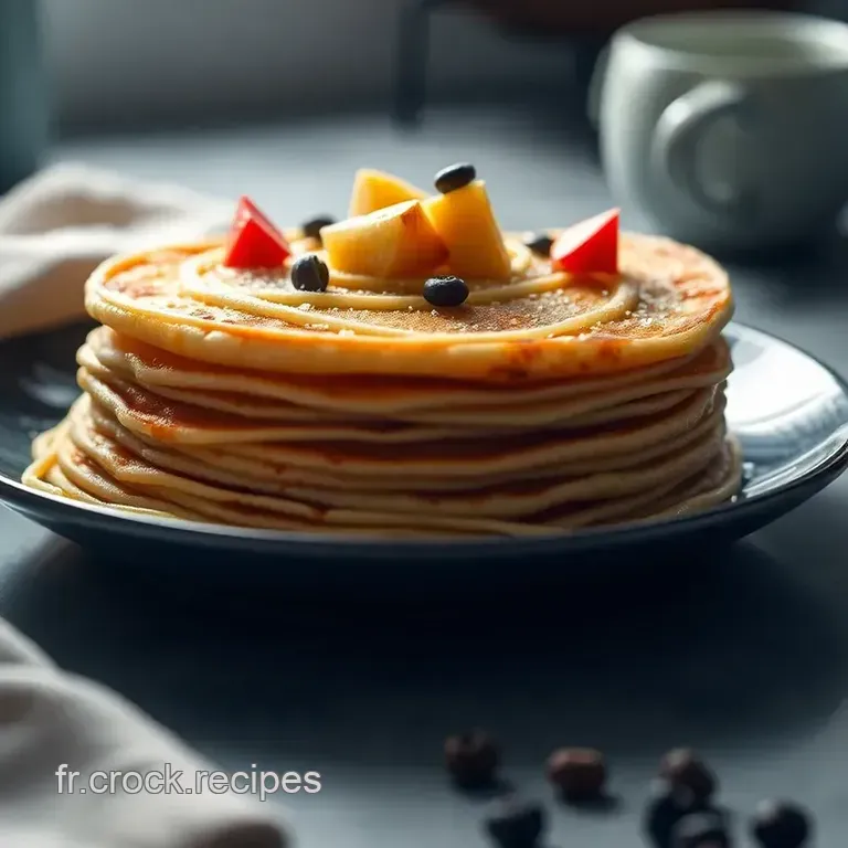 Pancakes Spaghetti - Le Petit D&eacute;jeuner Fun! presentation