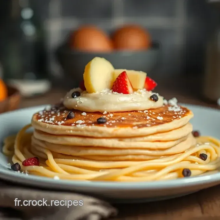 Pancakes Spaghetti - Le Petit D&eacute;jeuner Fun!
