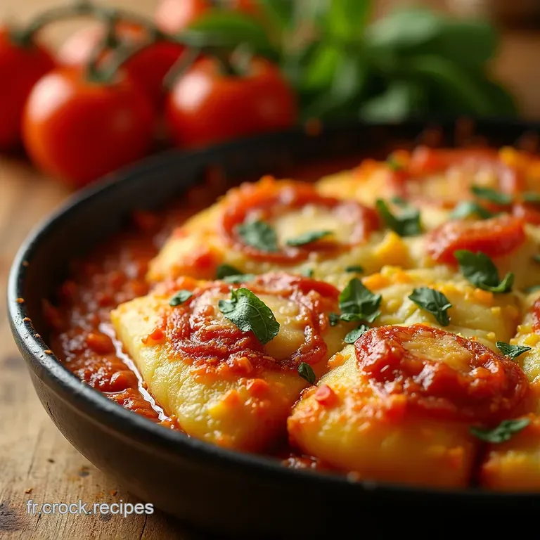 Patate Alla Pizzaiola Le Soleil De Litalie Dans Votre Assiette presentation