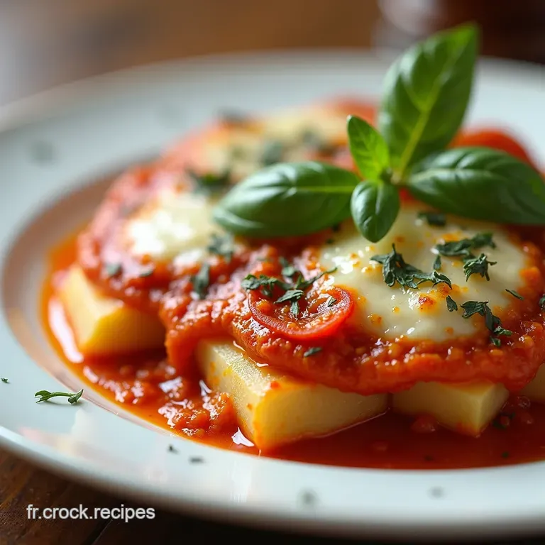 Patate alla Pizzaiola Le Soleil de lItalie dans votre Assiette