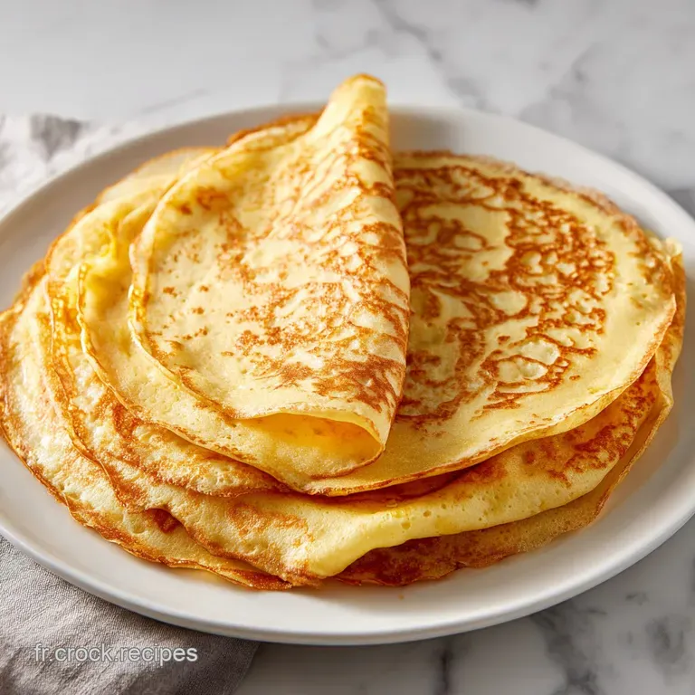 P&acirc;te &agrave; Cr&ecirc;pe Facile et Sans Repos