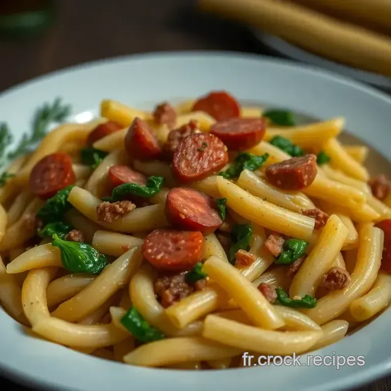 P&acirc;tes au Chorizo et &Eacute;pinards: Une Explosion de Saveurs