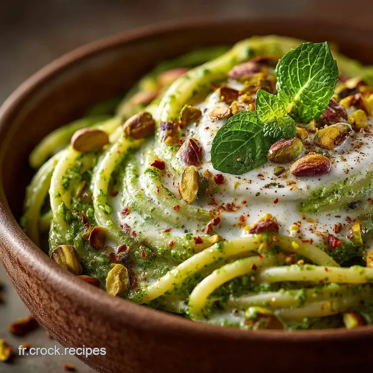 Les Bucatini Verts P&acirc;tes Cr&eacute;meuses au Pesto de Pistache dAntan