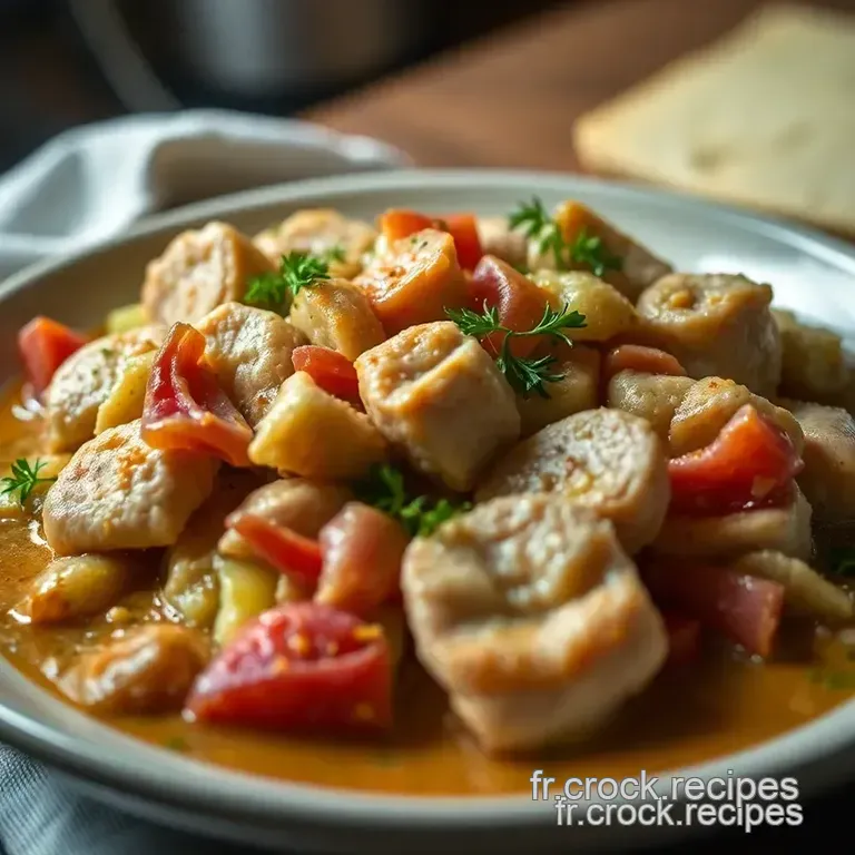 Paupiette De Poulet Savoureuse presentation