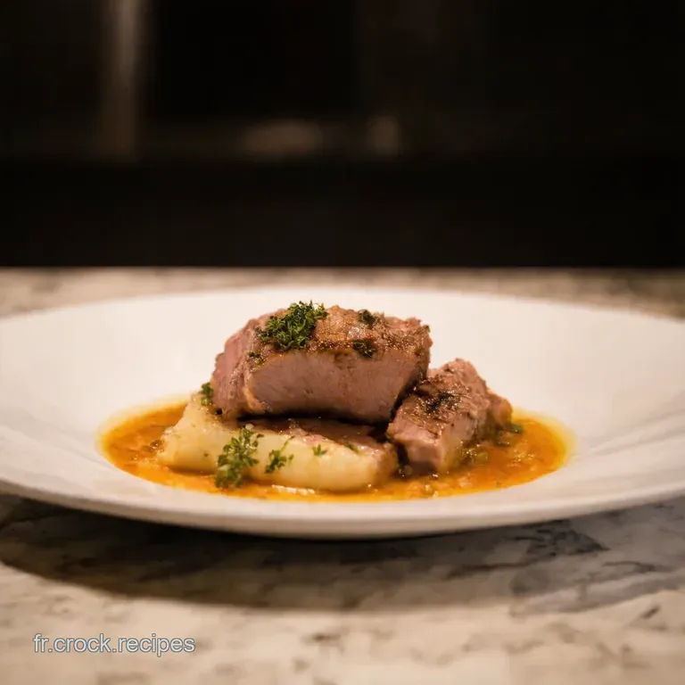 Paupiettes De Veau &Agrave; La Cr&egrave;me Champignons presentation