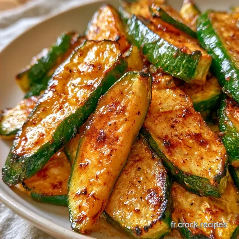 Pav&eacute;s De Courgettes R&ocirc;tis Au Paprika