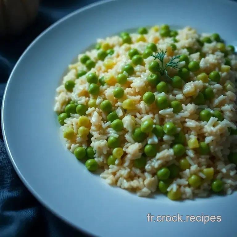 Petits Pois Et Riz Au Citron De Provence presentation