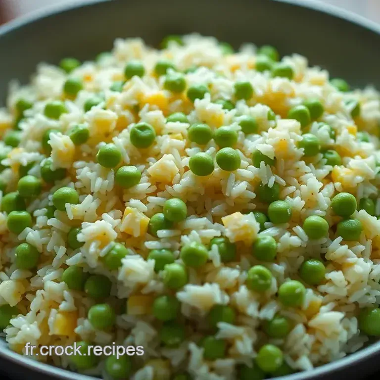 Petits Pois et Riz au Citron de Provence