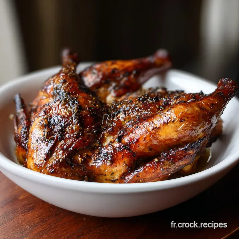 A perfectly portioned slice of tender guinea fowl, skin crisp, nestled next to vibrant, glazed root vegetables on a white ...