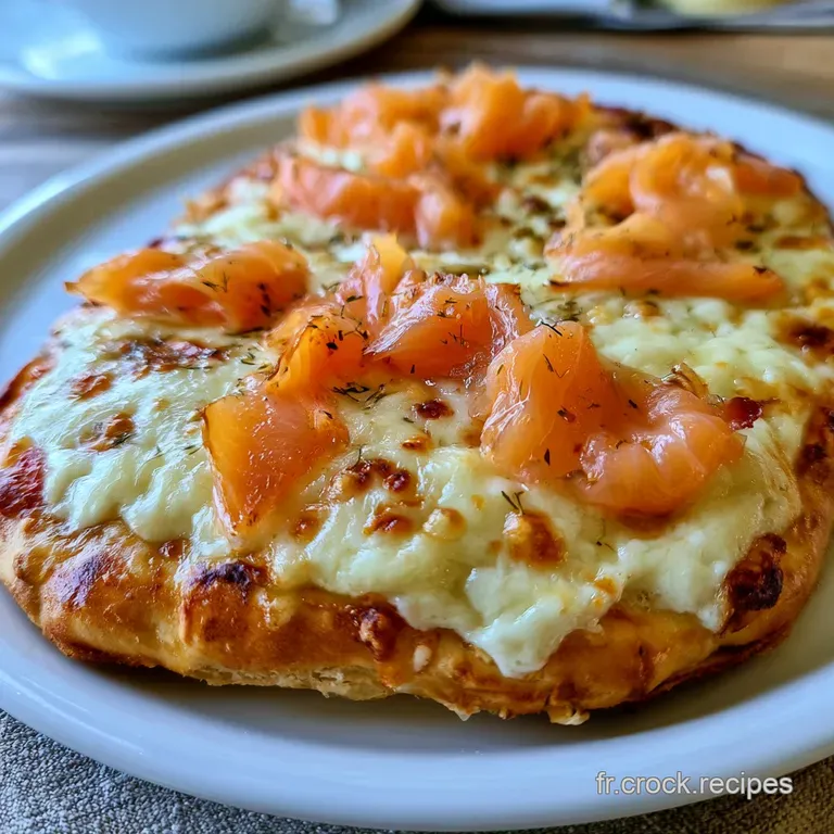 Tranches triangulaires sur un plat blanc, mettant en valeur le contraste du saumon orang&eacute; et d'une cr&egrave;me onctueuse.