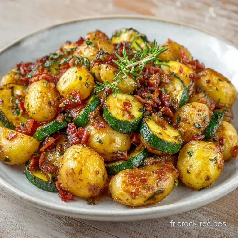 Po&ecirc;l&eacute;e Courgettes Pommes de Terre: Croustillante