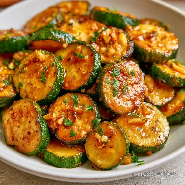 Po&ecirc;l&eacute;e De Courgettes &Agrave; L Ail