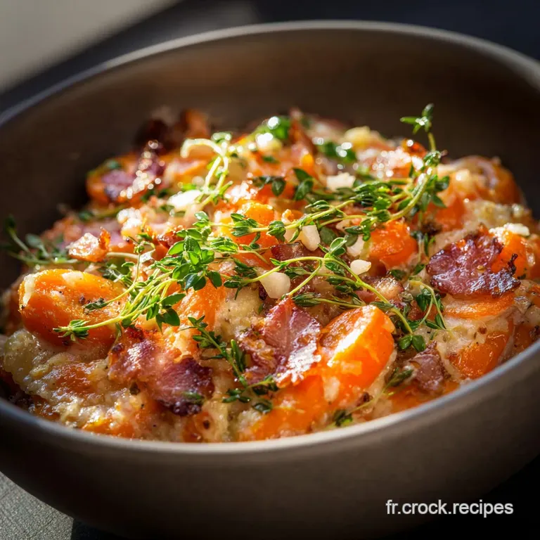 Po&ecirc;l&eacute;e L&eacute;g&egrave;re de Carottes aux Lardons : Fondantes et gourmandes