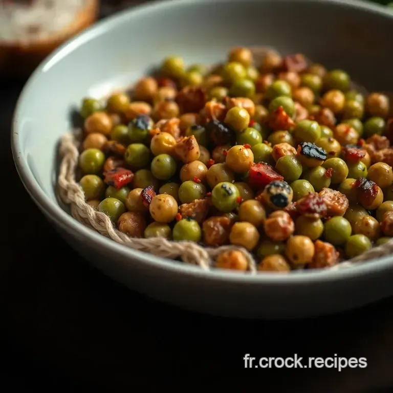 Pois Chiches Grill&eacute;s &Agrave; La M&eacute;diterran&eacute;enne presentation