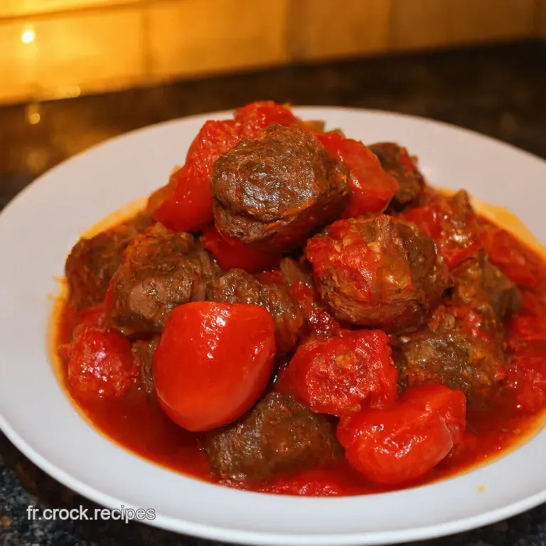 Poivrons Rouges Farcis Au B&oelig;uf Un Air De Provence presentation