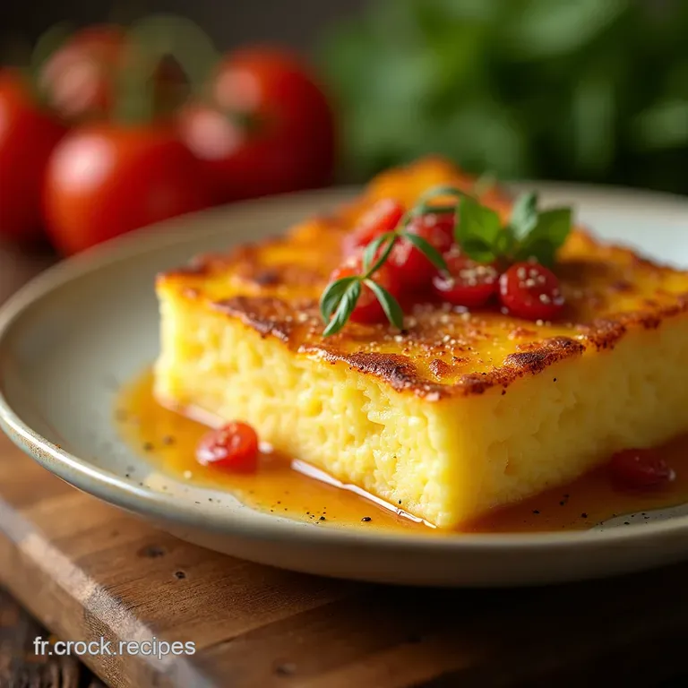Polenta Cr&eacute;meuse Au Comt&eacute; Aop Le R&eacute;confort En Mille Feuilles presentation
