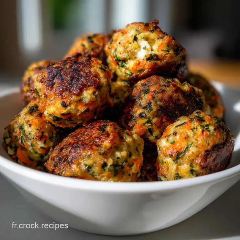 Polpettes Courgette Carotte : Boulettes V&eacute;g&eacute;tales Soleil presentation