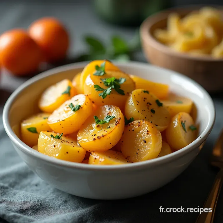 Pommes de Terre Fondantes &agrave; lAil et au Parmesan
