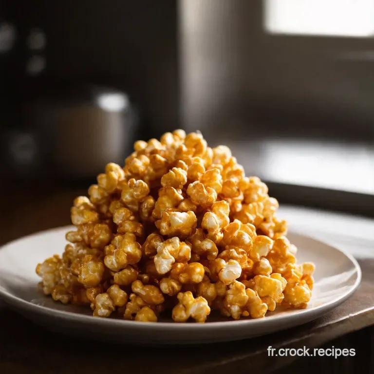 Popcorn Caramel Croustillant La Gourmandise Fran&ccedil;aise presentation