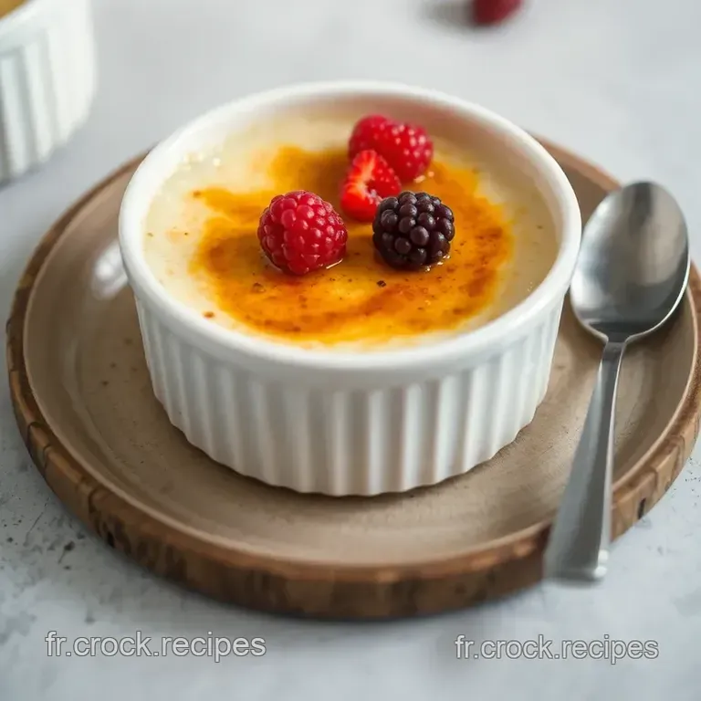 Porridge Cr&egrave;me Br&ucirc;l&eacute;e presentation