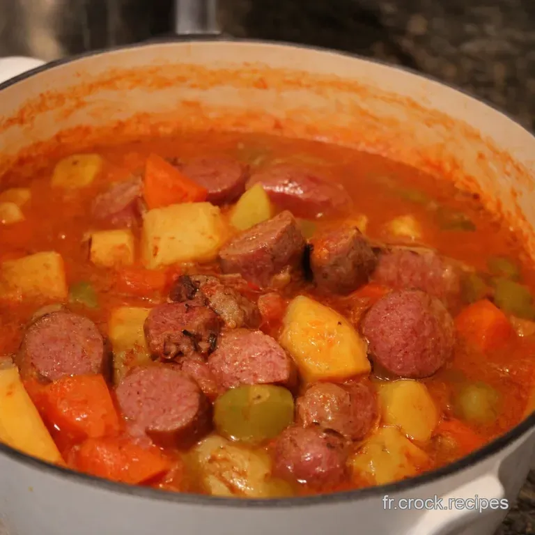 Pote Aux Saucisses Et L&eacute;gumes the Ultimate Comfort Food presentation