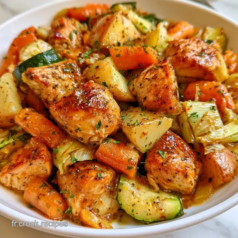 Poulet Aux L&eacute;gumes Fondant