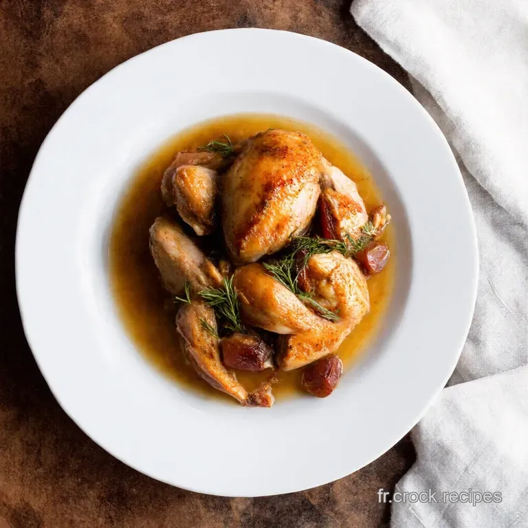 Poulet aux Pruneaux en Sauce Miel et &Eacute;pices