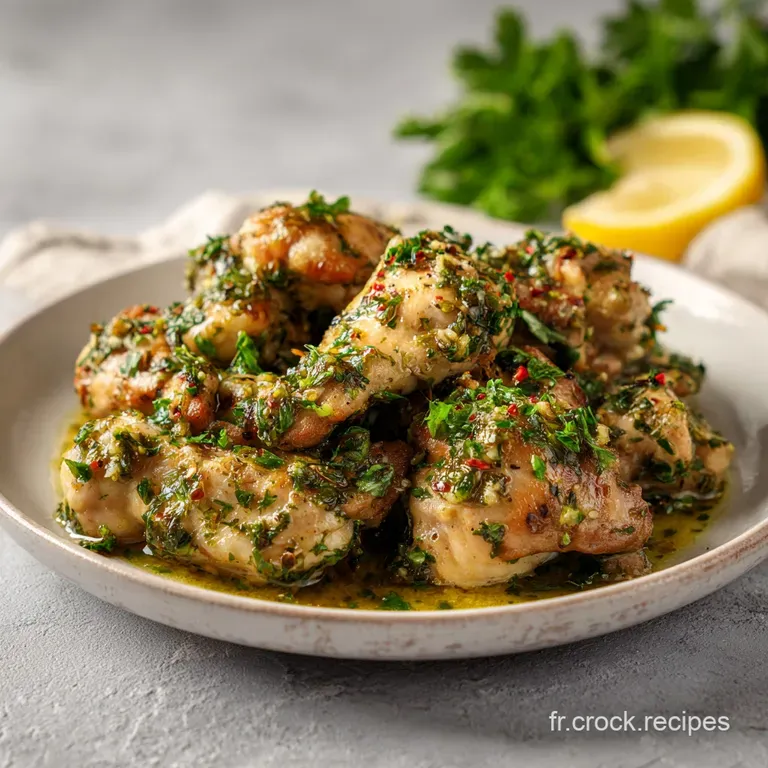 Poulet Cr&eacute;meux &agrave; l Ail et au Persil