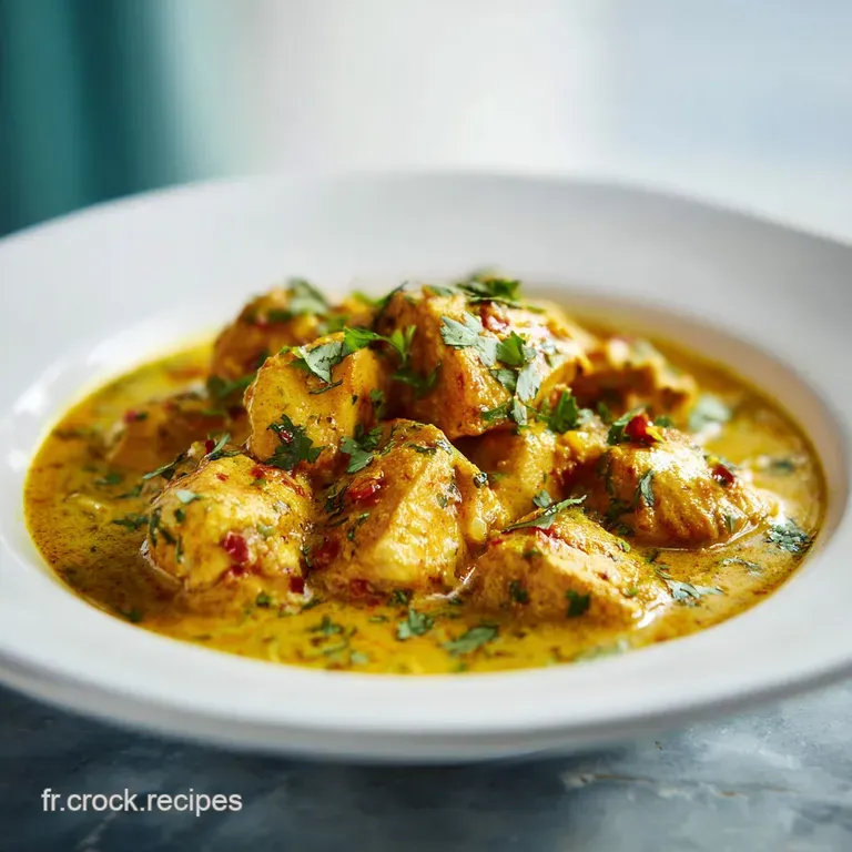 Recette Poulet Curry Lait de Coco Velout&eacute;