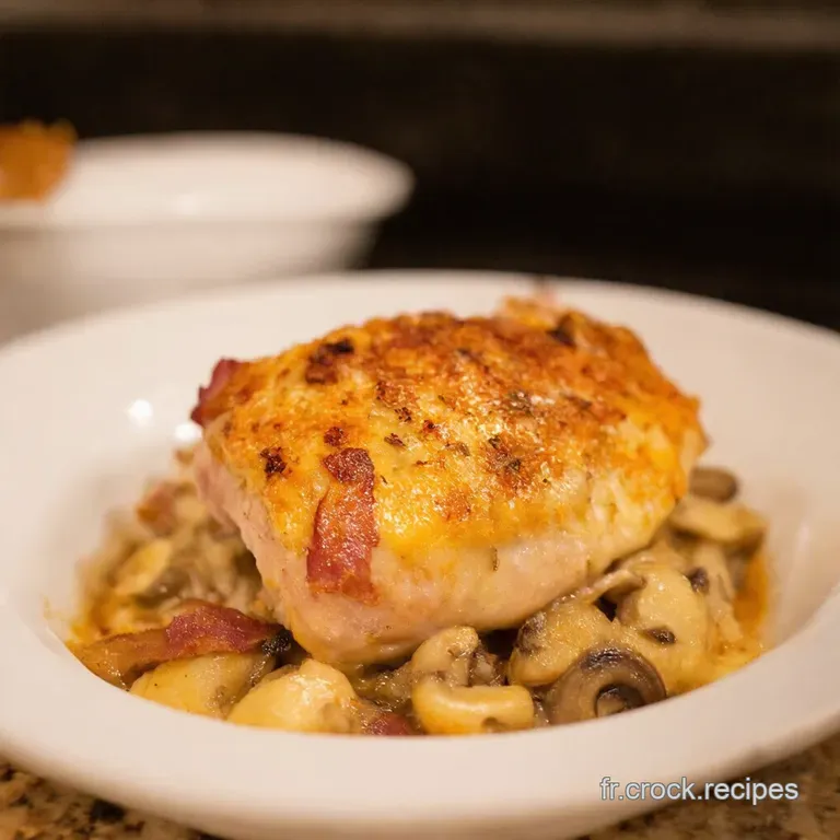 Poulet Gratin&eacute; Foresti&egrave;re presentation