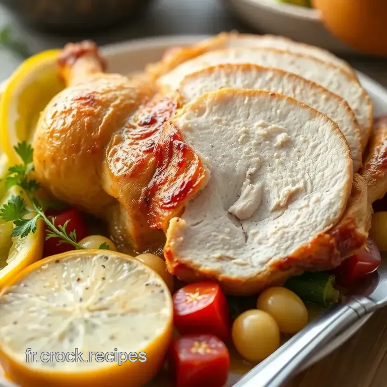 Poulet R&ocirc;ti Parfait &Agrave; La Fran&ccedil;aise presentation