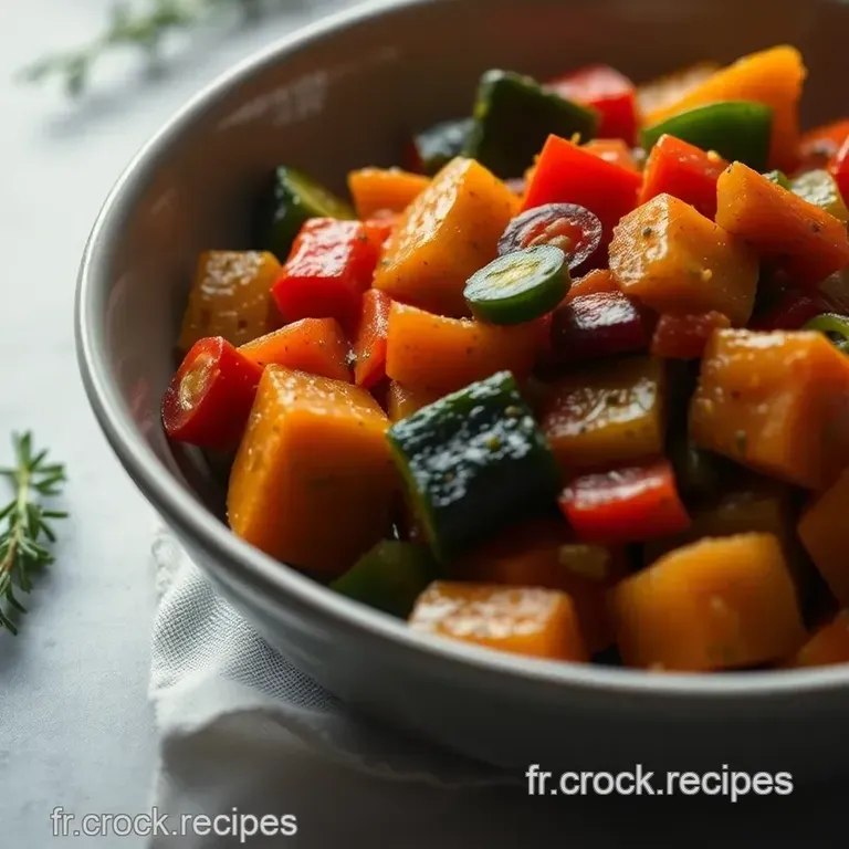 Quatre Saut&eacute;es Savoureuses : Un M&eacute;lange De L&eacute;gumes Color&eacute;s presentation