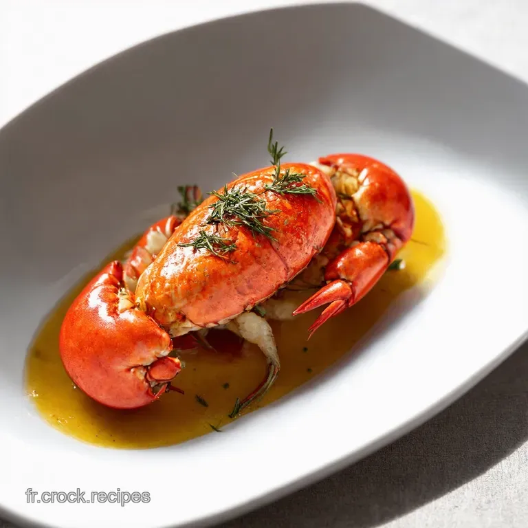 Queues de Homard Farcies aux Herbes et au Beurre