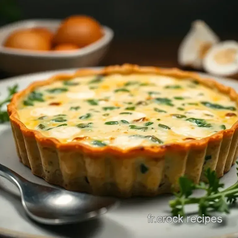 Quiche aux &Eacute;pinards et Fromage de Ch&egrave;vre