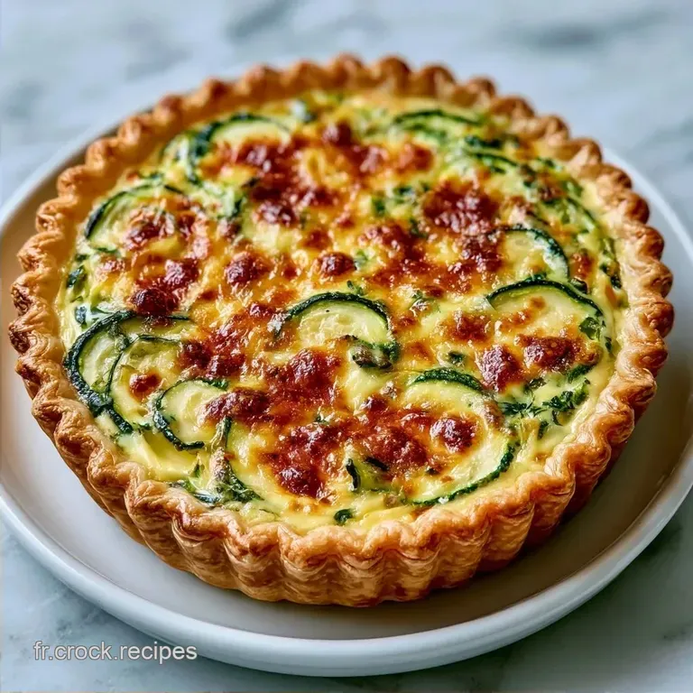 Quiche Courgette : P&acirc;te Feuillet&eacute;e Pur Beurre