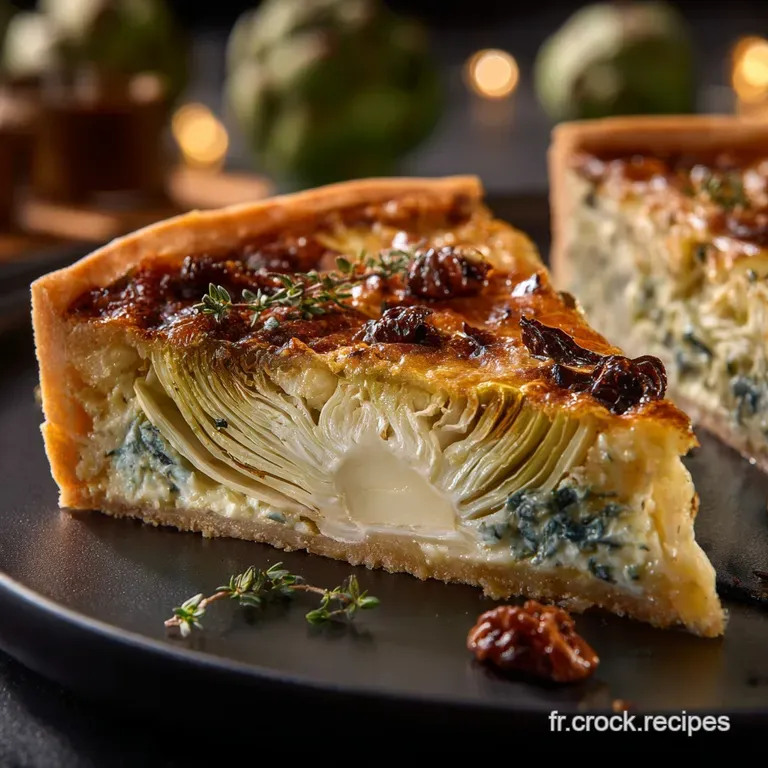 Quiche &Eacute;paisse Originale au ChouFleur R&ocirc;ti Comt&eacute; AOP et Noix de Muscade