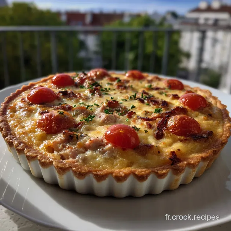 Quiche L&eacute;g&egrave;re Au Thon Et Tomates : La Recette Facile