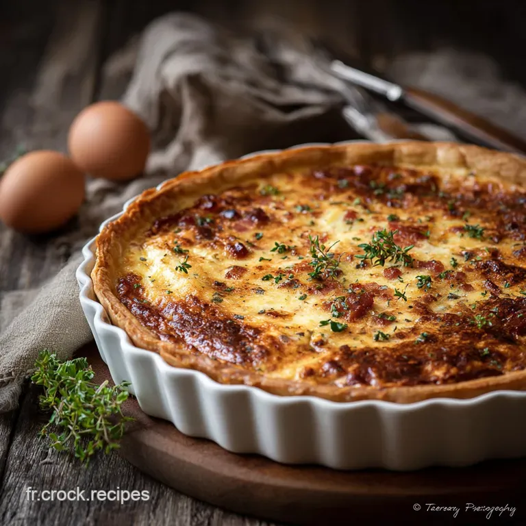 La Quiche Lorraine Sans P&acirc;te Authentique Simple Et Tellement L&eacute;g&egrave;re presentation