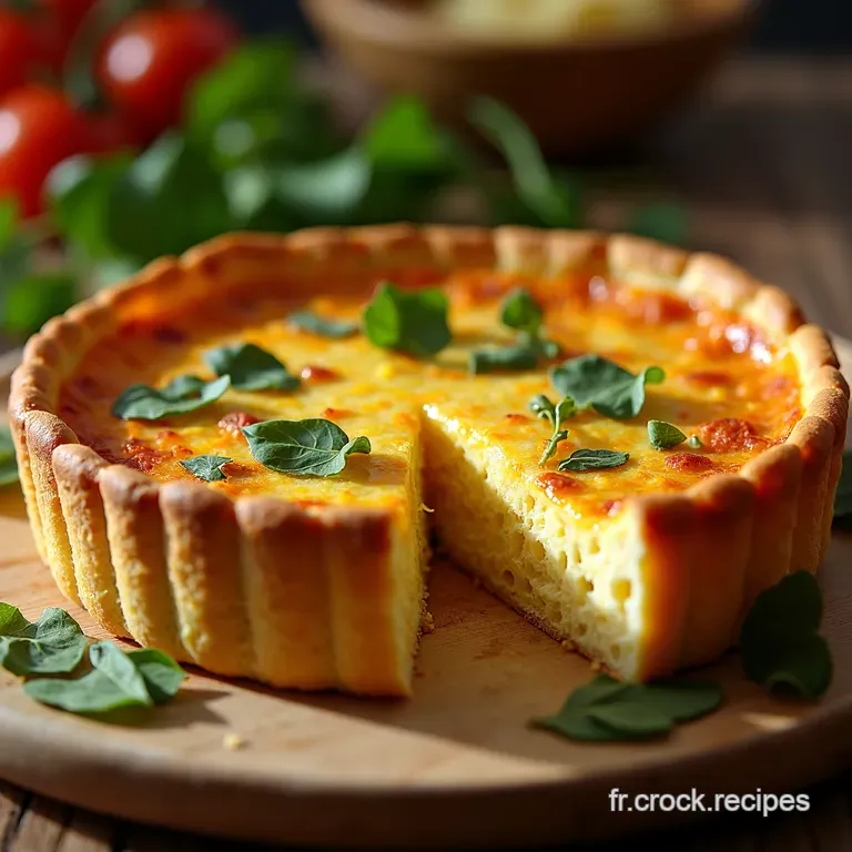 Quiche Lorraine Traditionnelle presentation