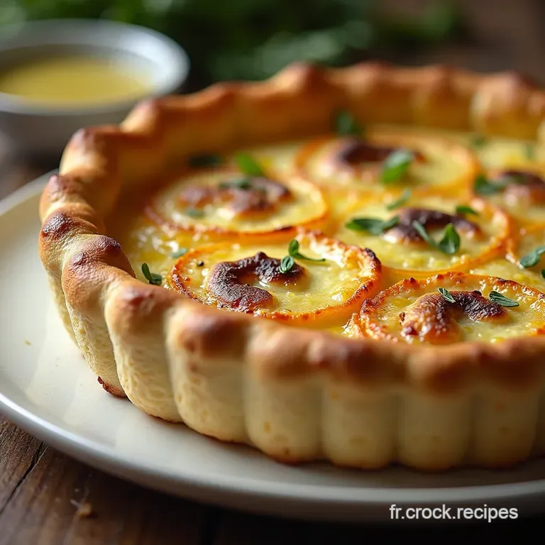 La Quiche L&eacute;g&egrave;ret&eacute; Parisienne Poulet Poireaux Fondants et Moutarde &agrave; lAncienne