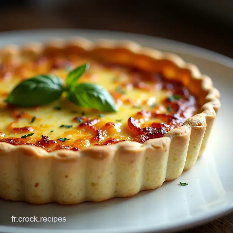 Quiche sans P&acirc;te aux Lardons