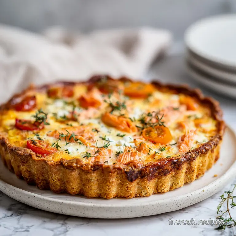 Quiche Saumon Boursin Maison