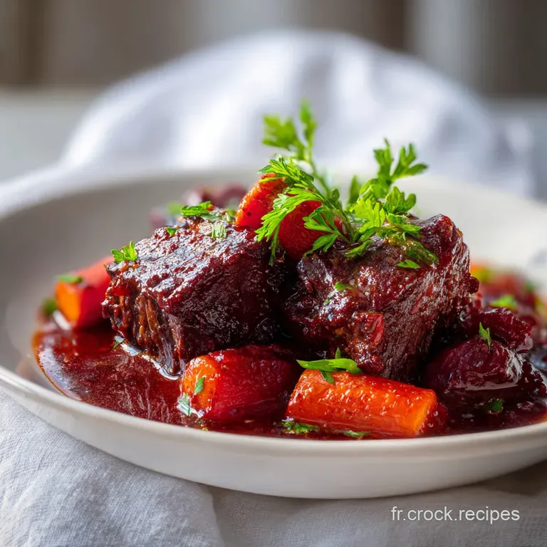 Ragout De Boeuf Au Vin Rouge: Viande Fondante