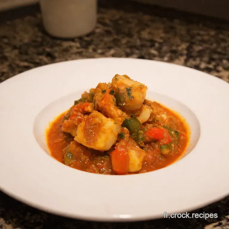 Rago&ucirc;t De Cabillaud Et Crevettes Un Air De Bretagne presentation