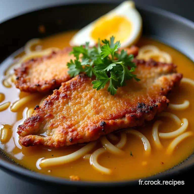 Ramen Maison au Poulet Karaage Croustillant et Bouillon Umami L&eacute;ger