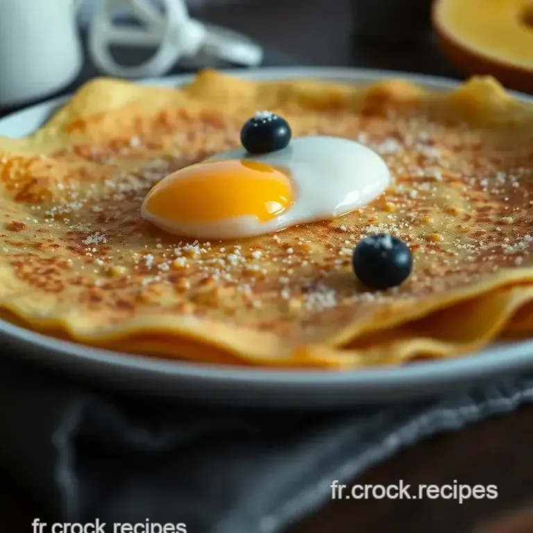 Recette De Cr&ecirc;pes D&eacute;licieuses &Agrave; La Fran&ccedil;aise presentation